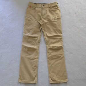 BRUNT Workwear Canvas Utility Pants Men‘s 32x31 Khaki Tan - TAG INSEAM 34"